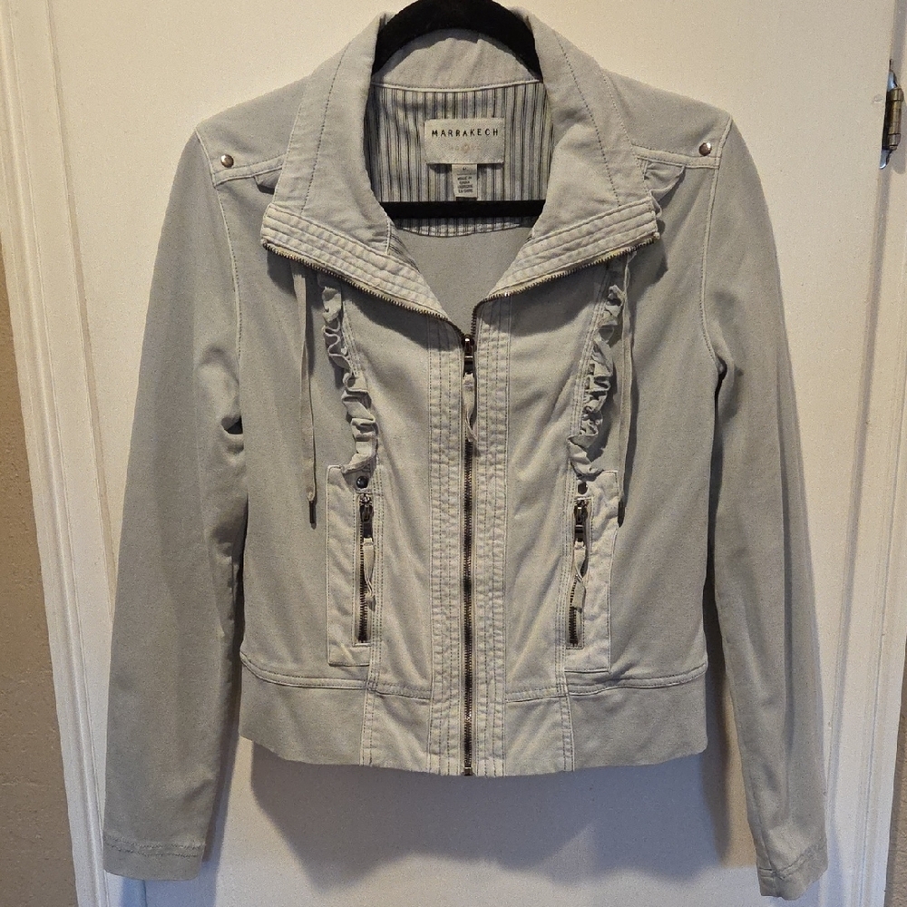 Anthropologie Marrakech Ruffled Jacket M
